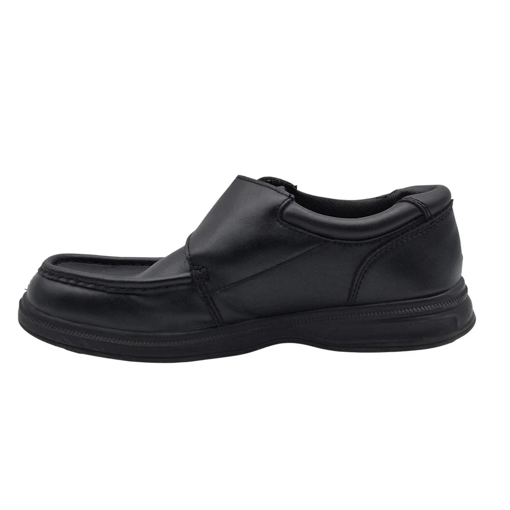 Earth Spirit Shoes‎ Mens Size 10W Black Leather Hook & Loop Layton MNES41ER014